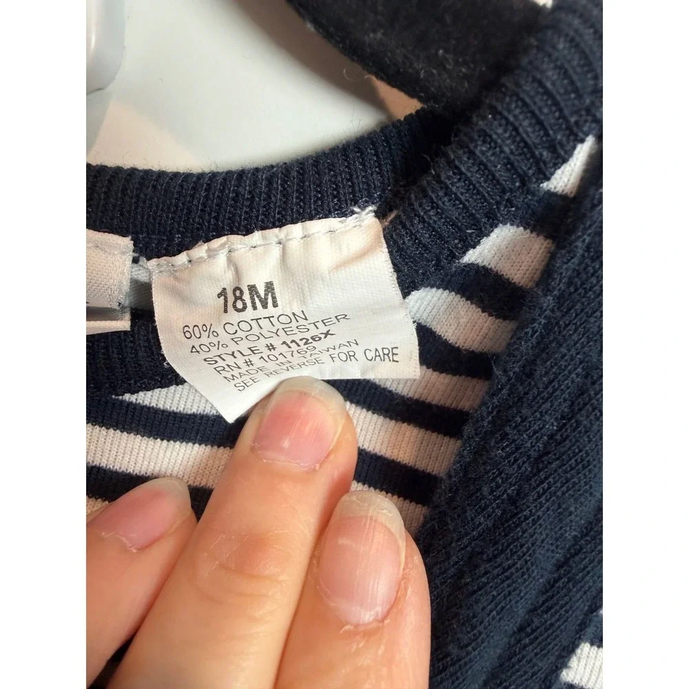 4. Vintage Good Lad Philadelphia Baby Boy Nautical Sailor Bear Shortall Set 18M